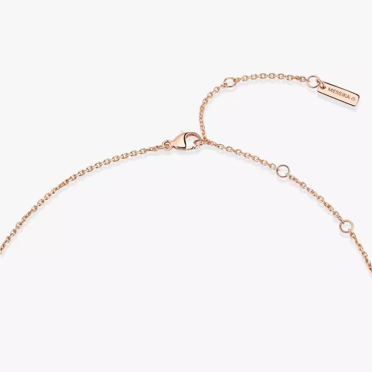 [Stars Jewelry]Lucky Eye Diamond Necklace in Rose Gold and Turquoise