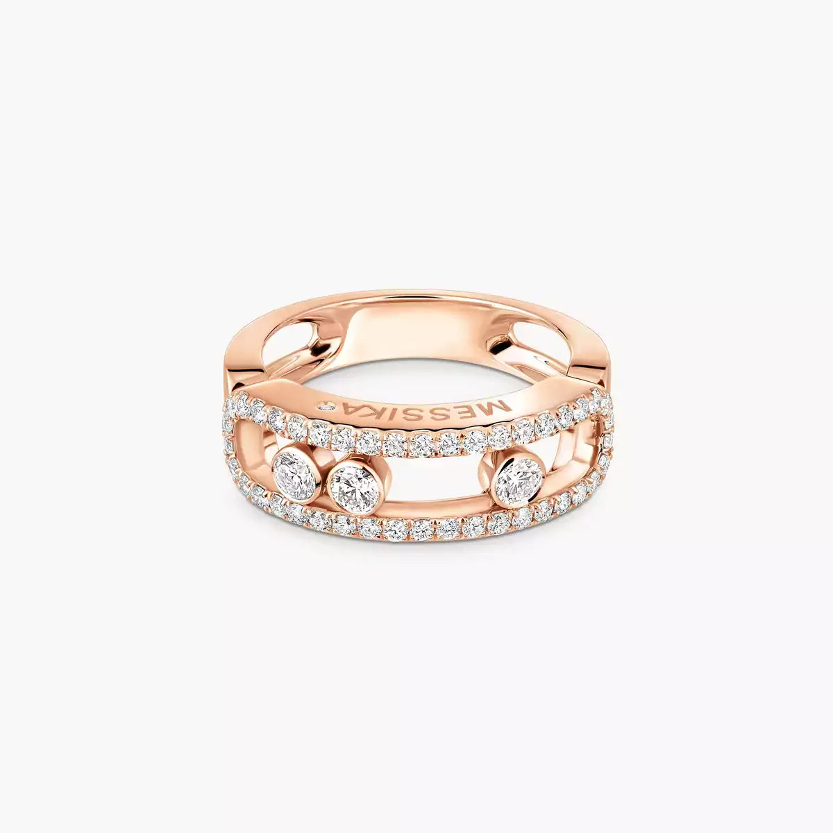 [Stars Jewelry] Move Gold Diamond Pave_ Ring