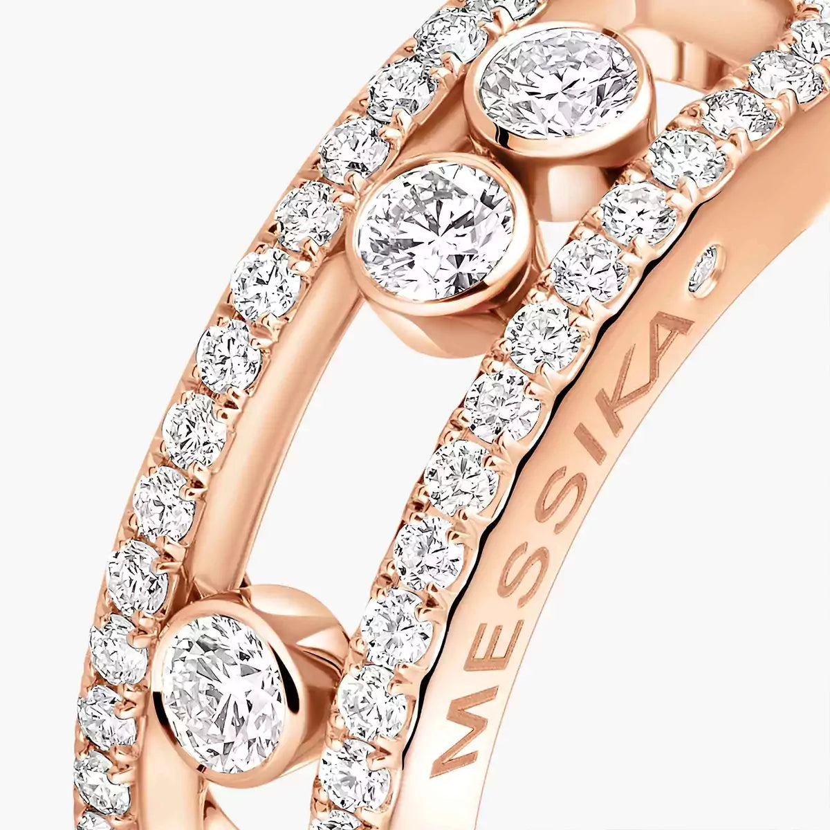 [Stars Jewelry] Move Gold Diamond Pave_ Ring