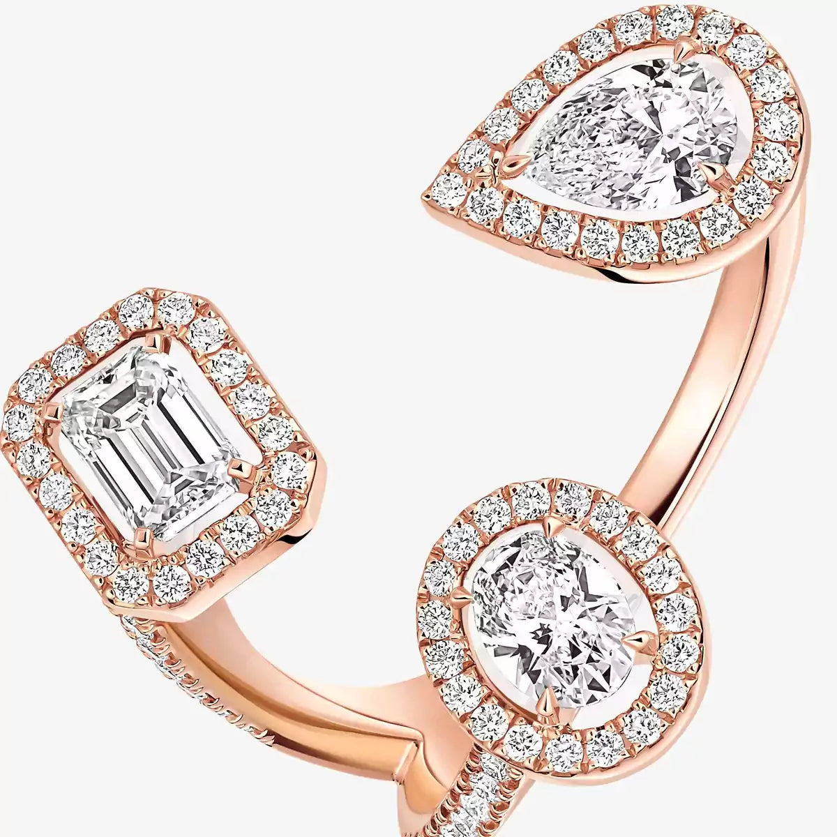 [[Stars Jewelry] Diamond Ring 0,25ct My Twin Trilogy