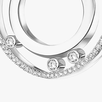 [Stars Jewelry]Move Romane Small Diamond Hoop Earrings