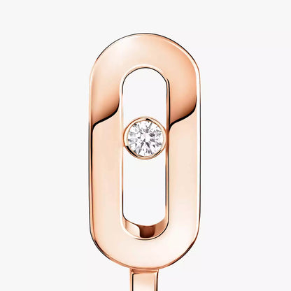 [Stars Jewelry]Diamond Mini Hoop Earrings Move Classique