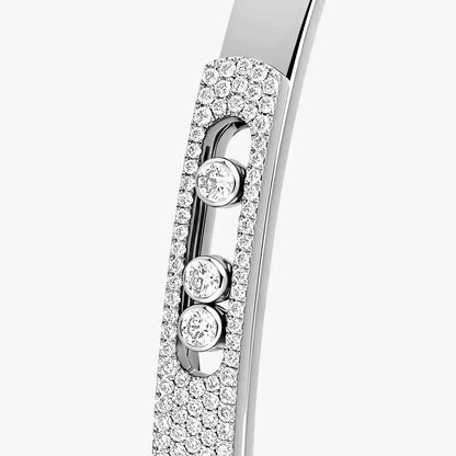[Stars Jewelry]Move Noa Rose Gold Pavé Diamond Bangle Bracelet
