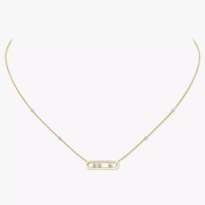 [Stars Jewelry] Baby Move Gold Diamond Necklace