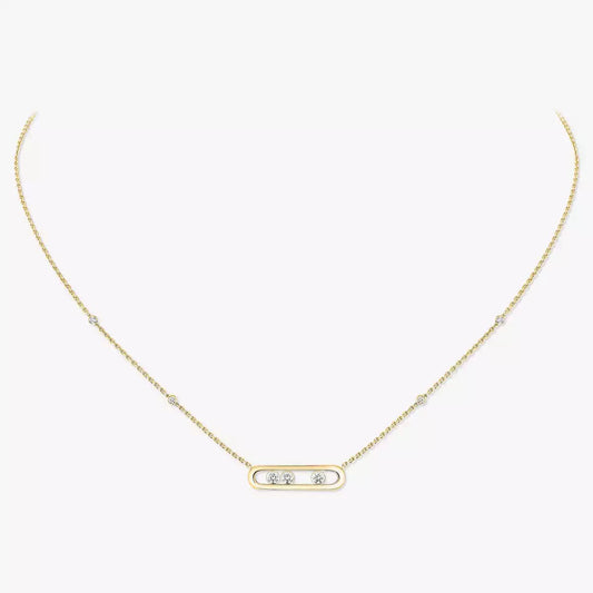 [Stars Jewelry] Baby Move Gold Diamond Necklace
