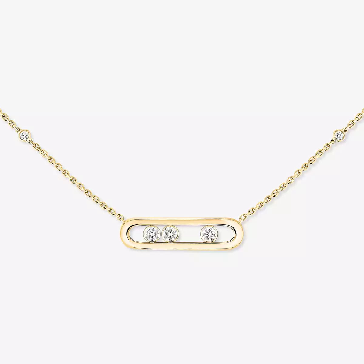 [Stars Jewelry] Baby Move Gold Diamond Necklace