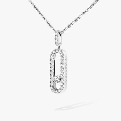 [Stars Jewelry]Move Uno Diamond Necklace in Rose Gold