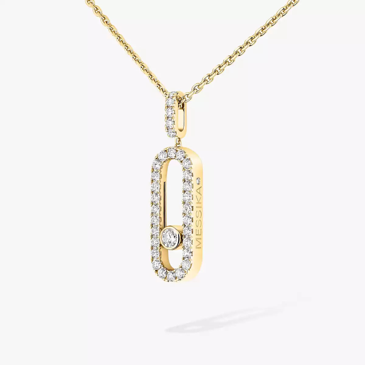 [Stars Jewelry]Move Uno Diamond Necklace in Rose Gold