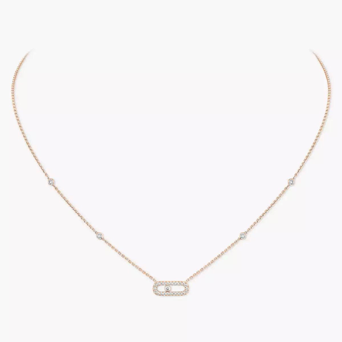 [Stars Jewelry]Diamond Necklace Move Uno