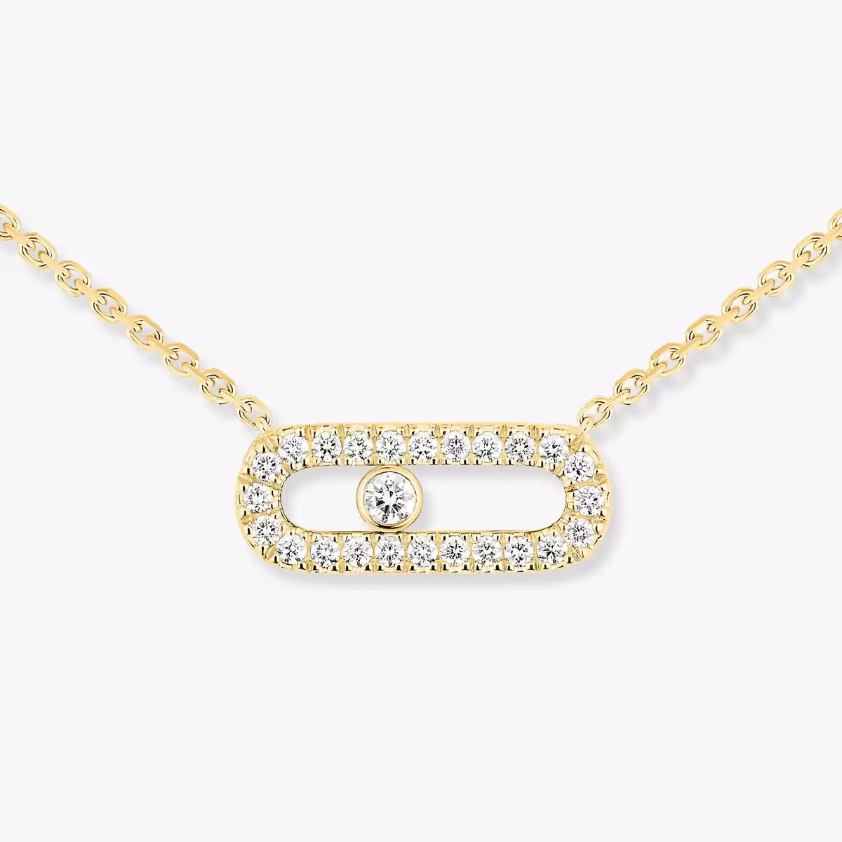 [Stars Jewelry]Diamond Necklace Move Uno