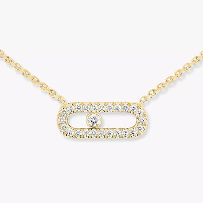 [Stars Jewelry]Diamond Necklace Move Uno