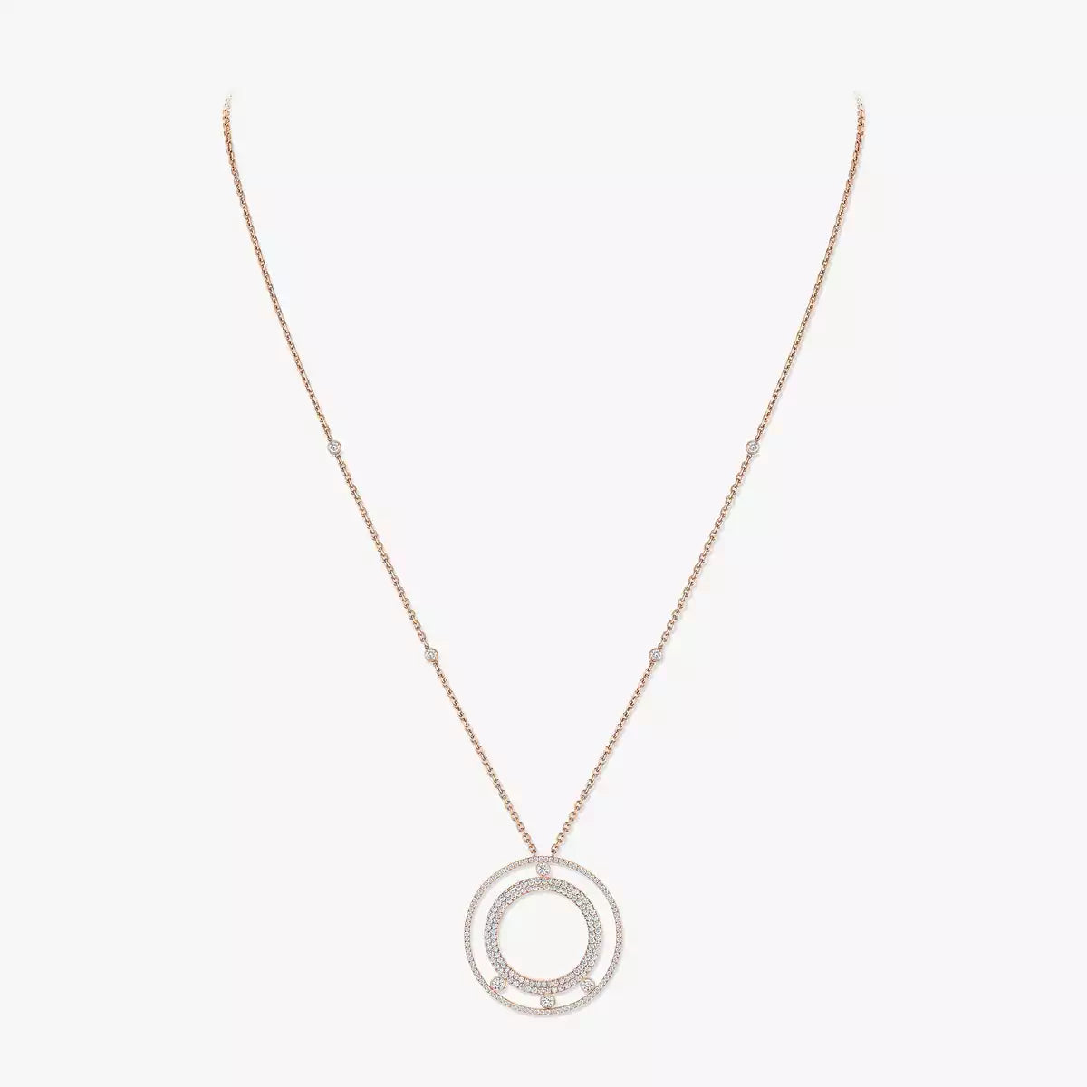 [Stars Jewelry]Move Romane Long Pave_-Set Diamond Necklace
