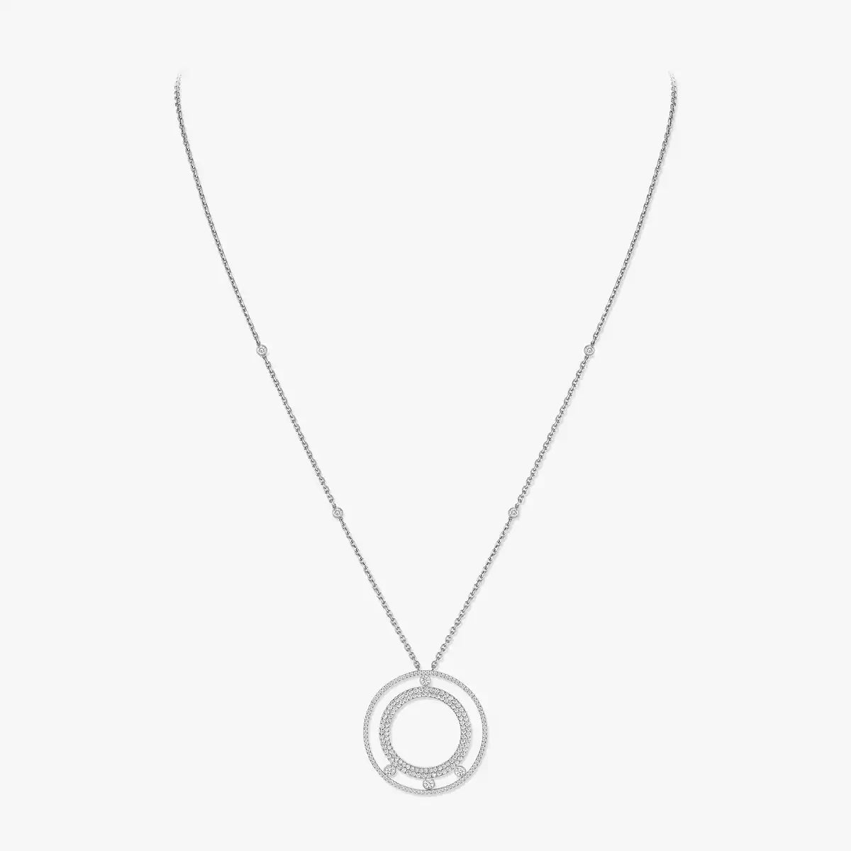[Stars Jewelry]Move Romane Long Pave_-Set Diamond Necklace
