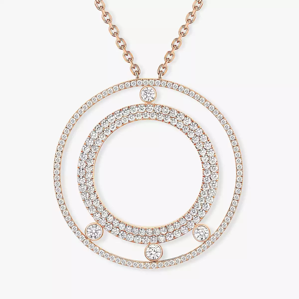 [Stars Jewelry]Move Romane Long Pave_-Set Diamond Necklace