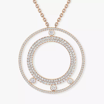 [Stars Jewelry]Move Romane Long Pave_-Set Diamond Necklace