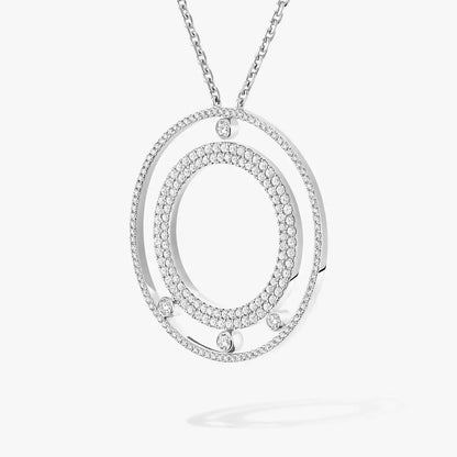 [Stars Jewelry]Move Romane Long Pave_-Set Diamond Necklace