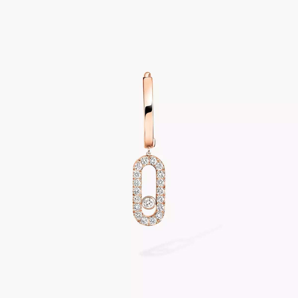 [Stars Jewelry]Move Uno Single Diamond Hoop Earring