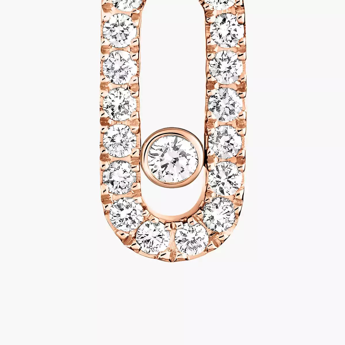 [Stars Jewelry]Move Uno Single Diamond Hoop Earring