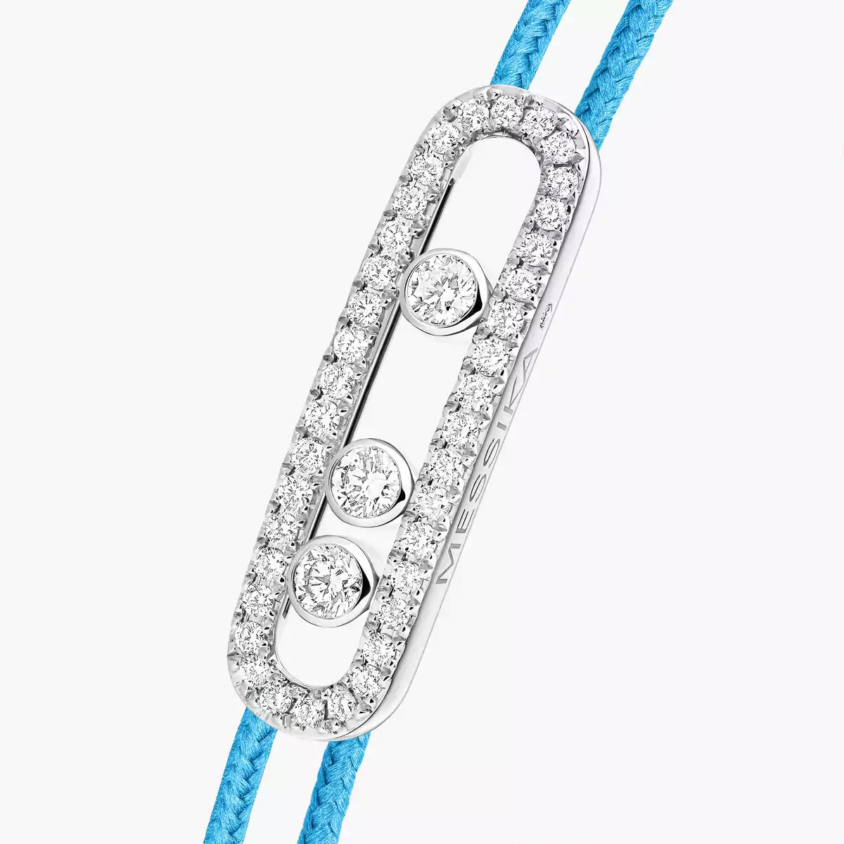 [Stars Jewelry]MK Care(s) pink cord pavé bracelet