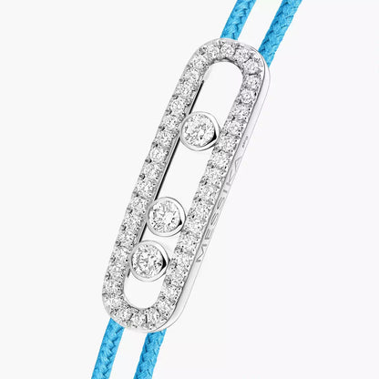 [Stars Jewelry]MK Care(s) pink cord pavé bracelet