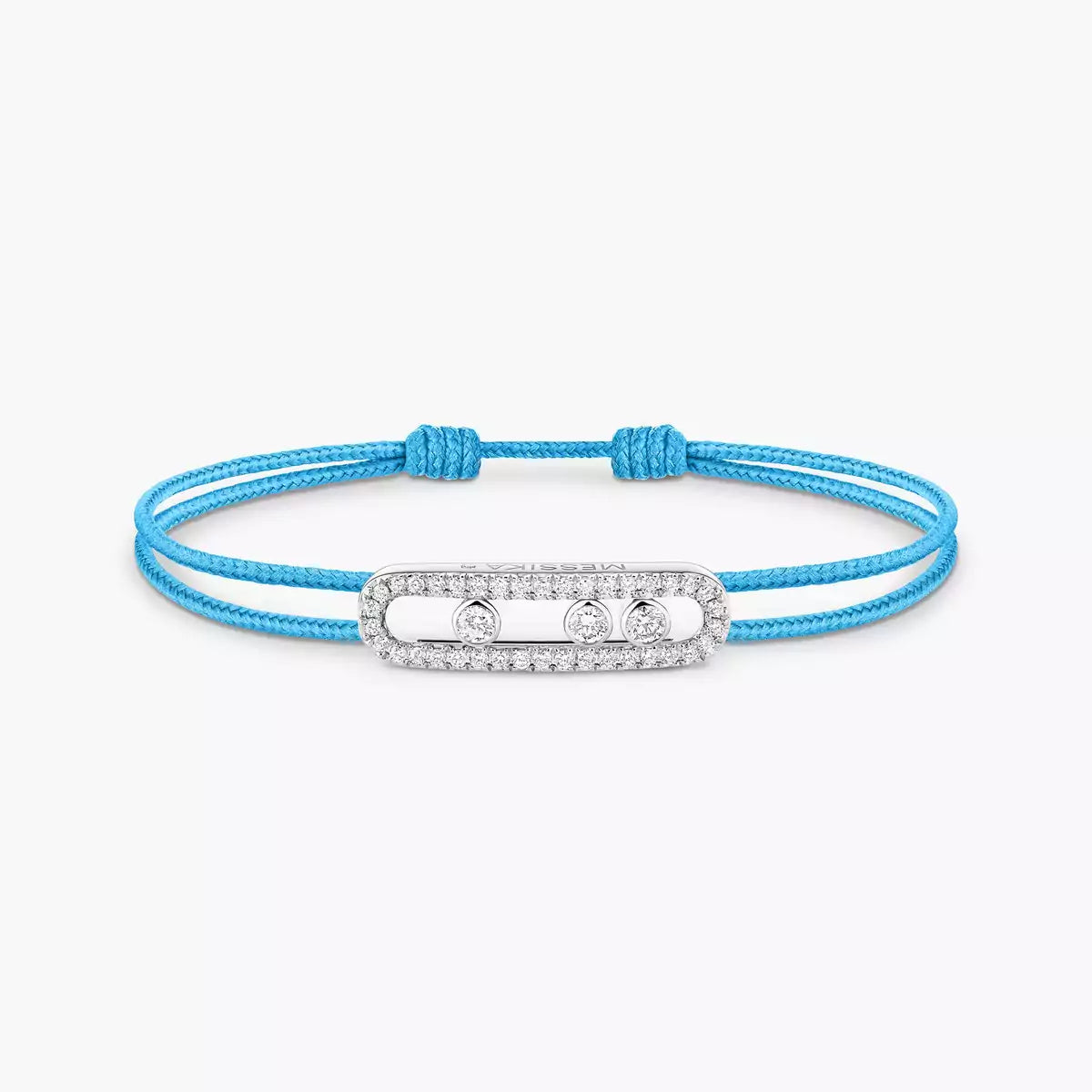 [Stars Jewelry]MK Care(s) pink cord pavé bracelet