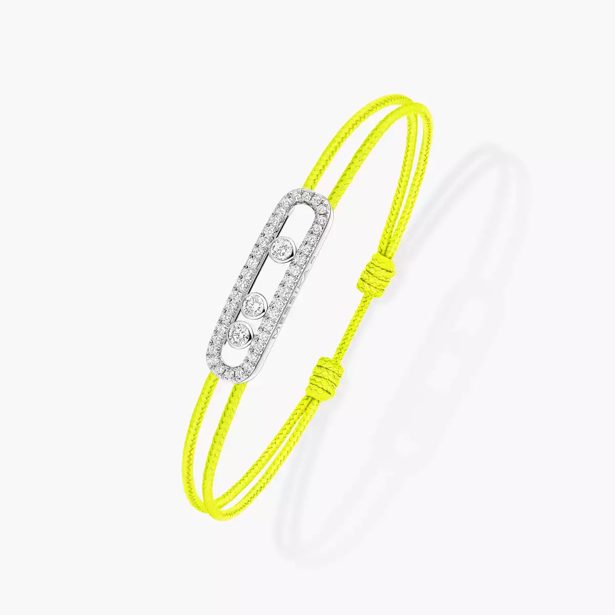 [Stars Jewelry]MK Care(s) pink cord pavé bracelet