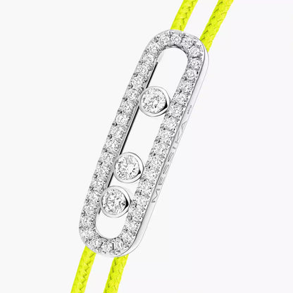 [Stars Jewelry]MK Care(s) pink cord pavé bracelet