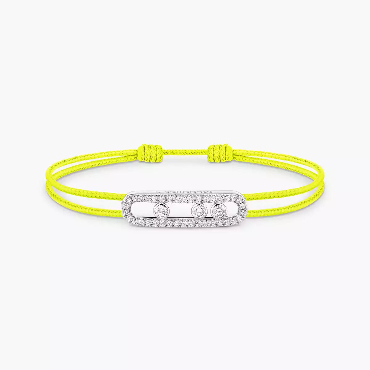 [Stars Jewelry]MK Care(s) pink cord pavé bracelet