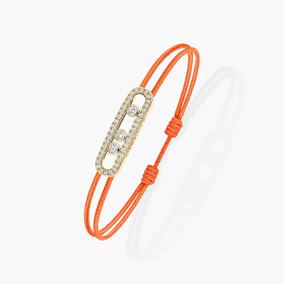 [Stars Jewelry]MK Care(s) pink cord pavé bracelet
