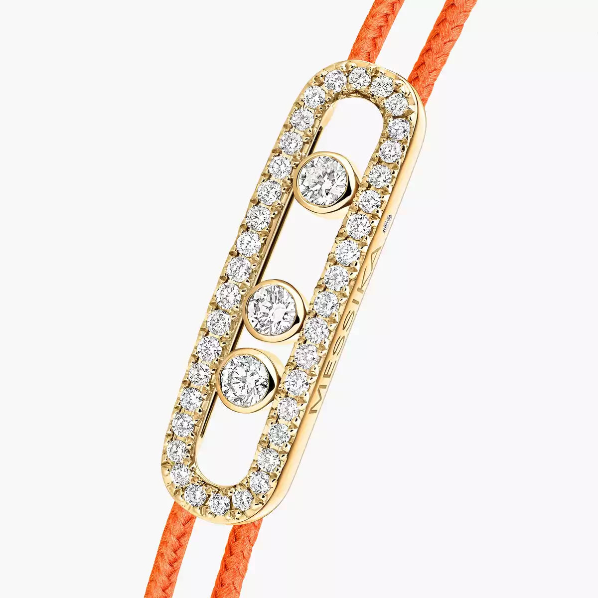 [Stars Jewelry]MK Care(s) pink cord pavé bracelet