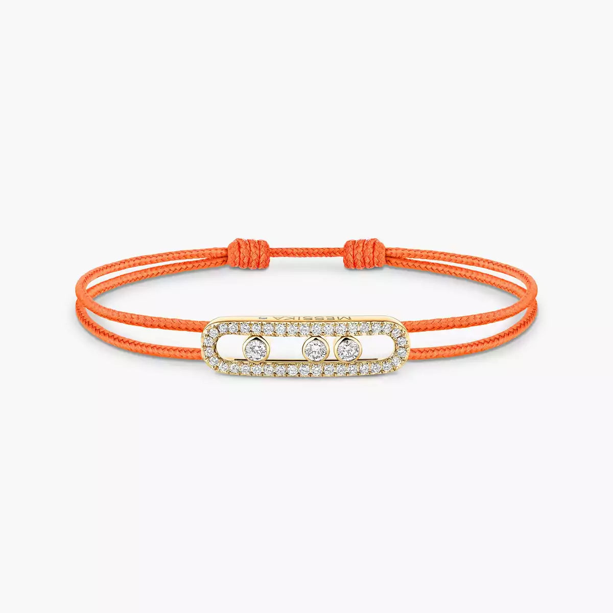 [Stars Jewelry]MK Care(s) pink cord pavé bracelet