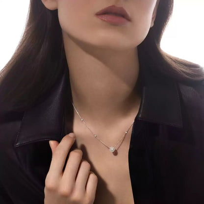 [Stars Jewelry]Diamond Necklace 0,20ct Brilliant Shape Joy