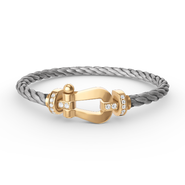 [Stars Jewelry]FORCE LARGE HORSESHOE HALF DIAMOND BRACELET GOLD