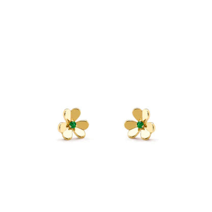 [Stars Jewelry]FRIVOLE  FLOWER MALACHITE EARRINGS