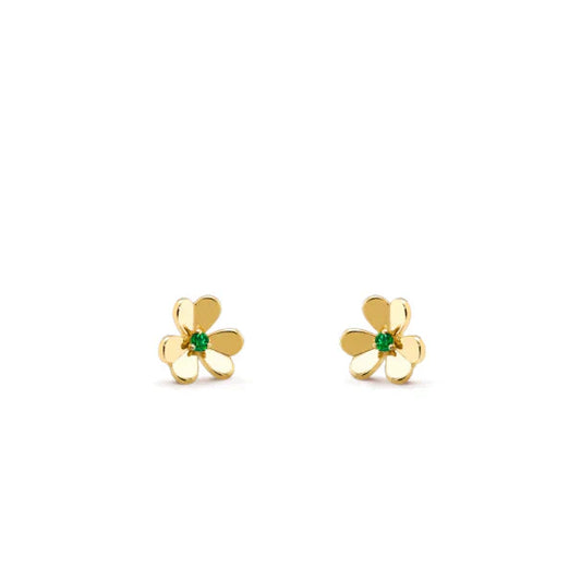 [Stars Jewelry]FRIVOLE  FLOWER MALACHITE EARRINGS