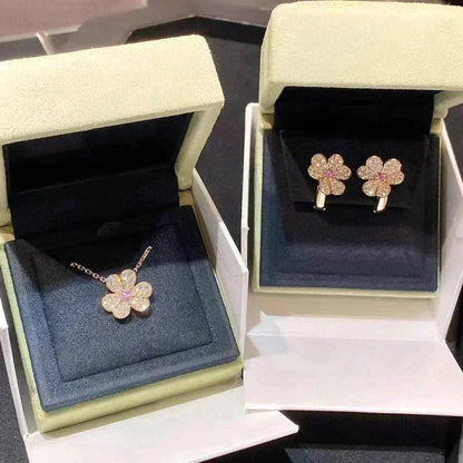 [Stars Jewelry]FRIVOLE ROSE GOLD FLOWER DIAMOND NECKLACE