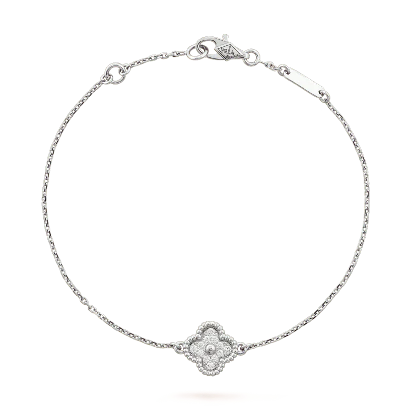 [Stars Jewelry]CLOVER  SINGLE FLOWER BRACELET SILVER