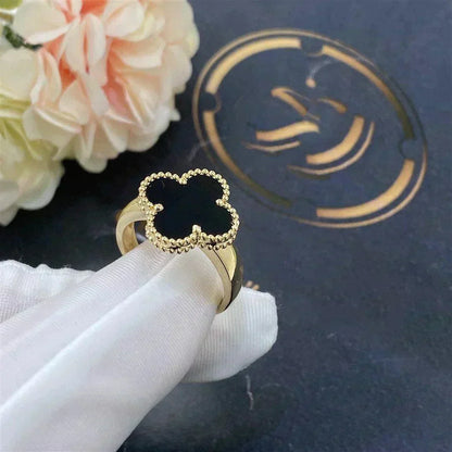 [Stars Jewelry]CLOVER ONYX RING