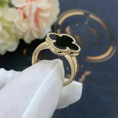 [Stars Jewelry]CLOVER ONYX RING