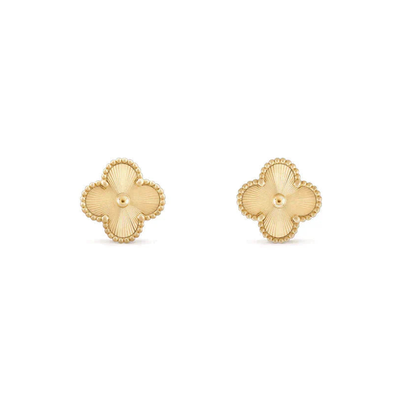 [Stars Jewelry]CLOVER MEDIUM 1 MOTIFS LASER EARRINGS