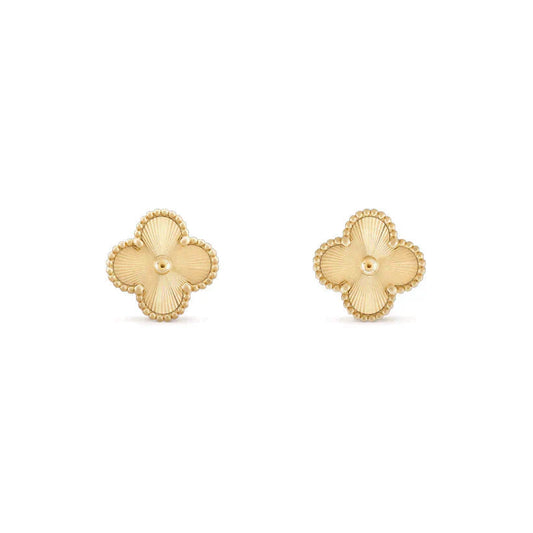 [Stars Jewelry]CLOVER MEDIUM 1 MOTIFS LASER EARRINGS
